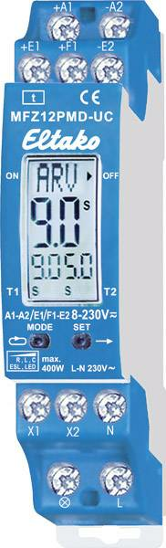 Eltako Zeitrelais Relais Multifunktional 230V Zeitbereich: 0.1s - 99h 1 Wechsler