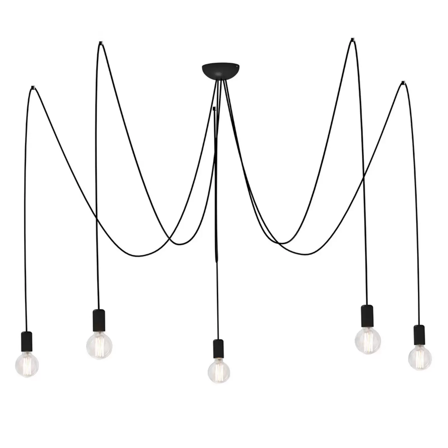 Nowodvorski Lighting Hängeleuchte Spider In Schwarz Fünfflammig Deckenlampe Spot B-Ware - 5903139678896