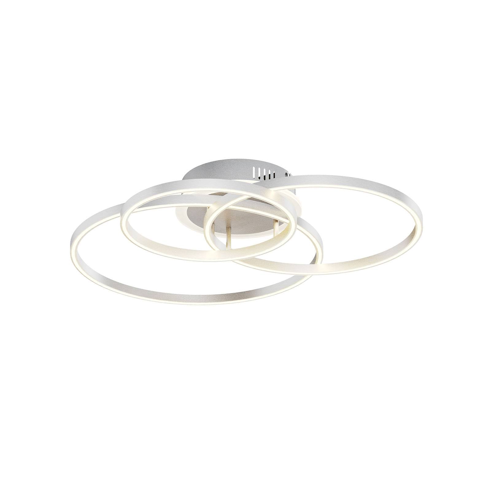 Lindby Smart Tula LED-Deckenlampe Deckenlampe Lampe Leuchte Licht 40W Alu nickel - 8502193151302