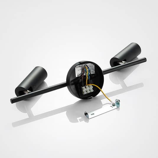 Lindby Camille LED-Deckenleuchte Deckenlampe Deckenlicht Leuchte Lampe schwarz - 4251096559460