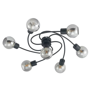B-Ware Lindby Deckenlampe Ciala Deckenlampe Deko Deckenlicht E14 7 Flg Schwarz Smoke22