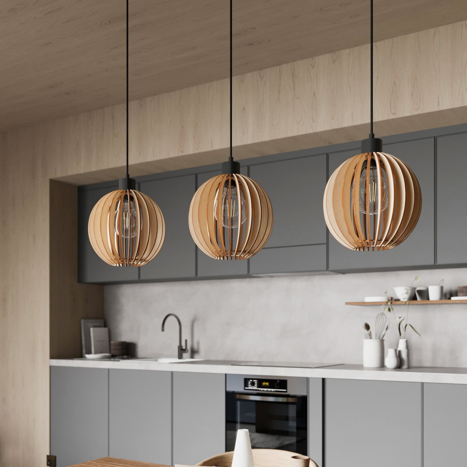 B-Ware Envostar Clay Pendelleuchte Hängeleuchte Pendellampe Deckenlampe Leuchte E27