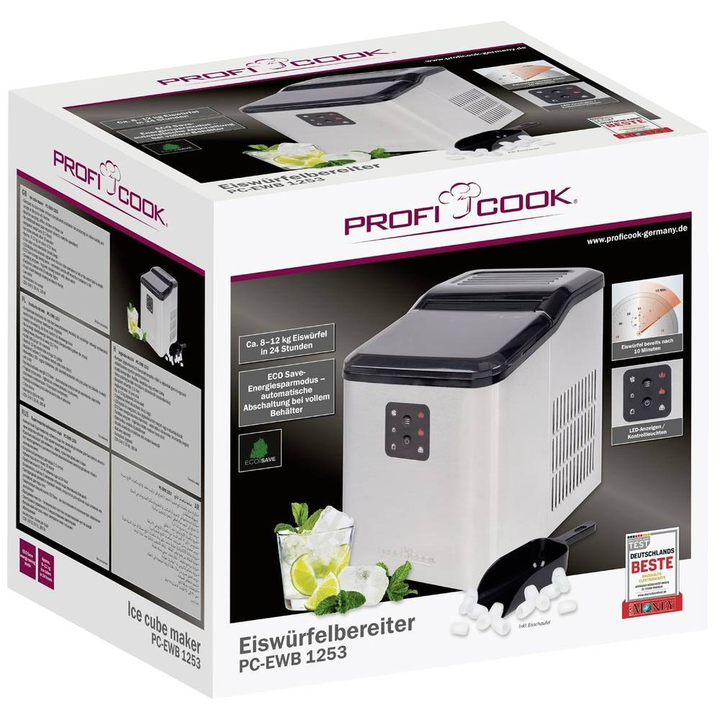 Profi Cook PC-EWB 1253 Eiswürfelbereiter 1.5 l Eiswürfelmaschine Eiswürfelgerät