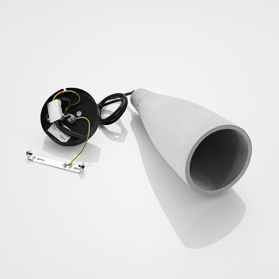 Lindby Beton Pendelleuchte Sanne Pendelleuchte Lampe E27 Industriestil Betong319 B-Ware