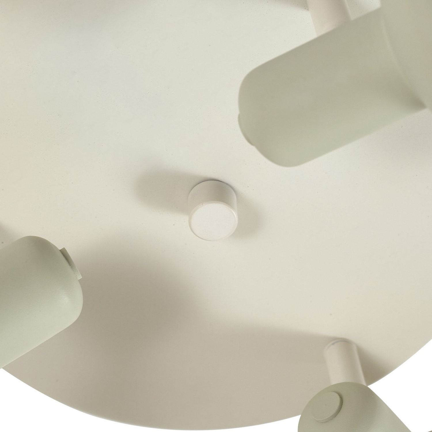 B-Ware Lindby Deckenstrahler Huby Deckenlampe Leuchte 3 Flammig Creme/Hellgrün Eisen