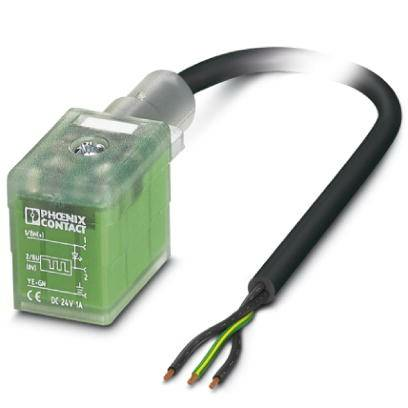 Phoenix Contact Ventilstecker Stecker Angespritzter Leitung Polzahl: 3 Schwarz   B-Ware