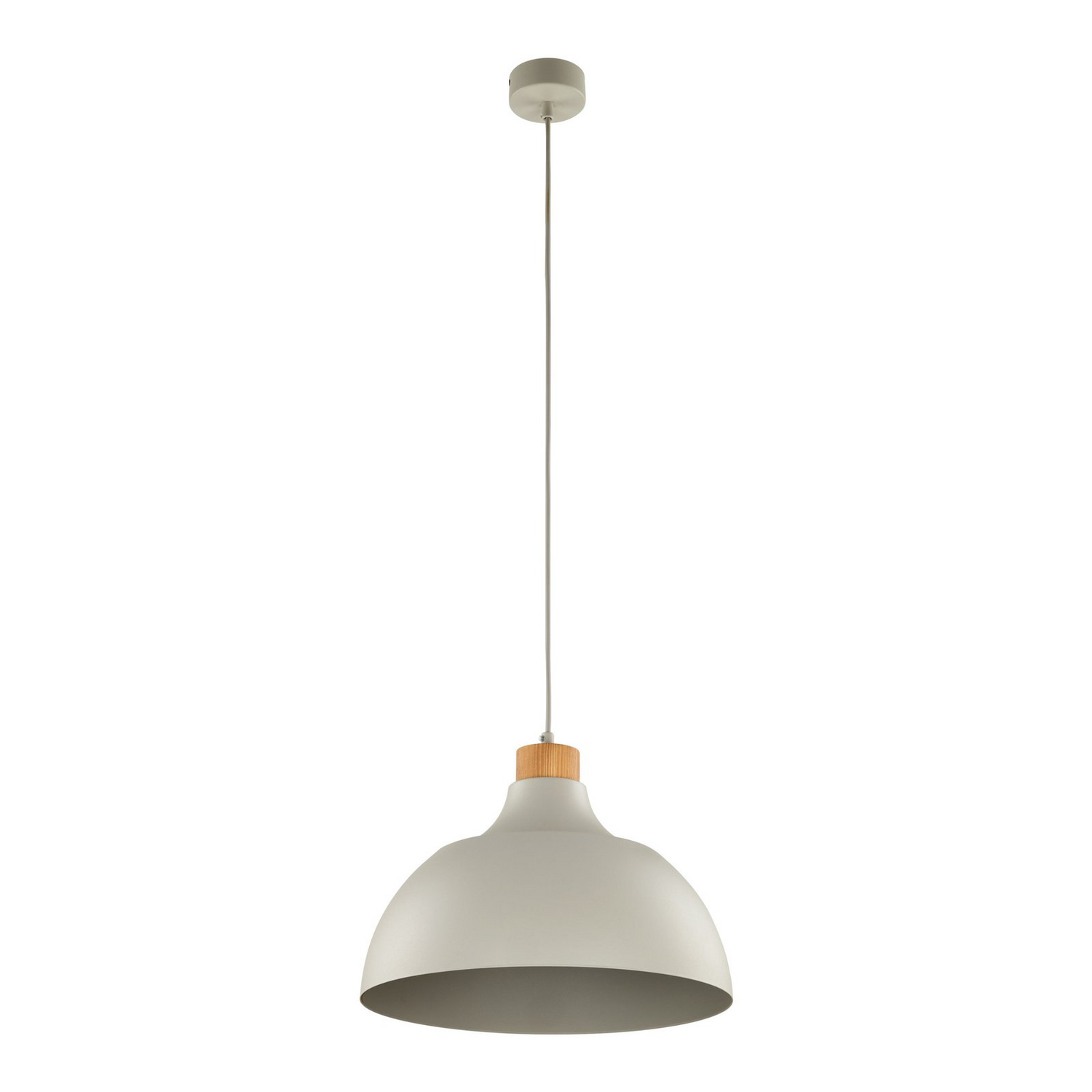Envostar Hängeleuchte Kaitt Holzdetail ø 34 Cm Beige Deckenlampe Lampe Leuchte B-Ware - 5906135159987
