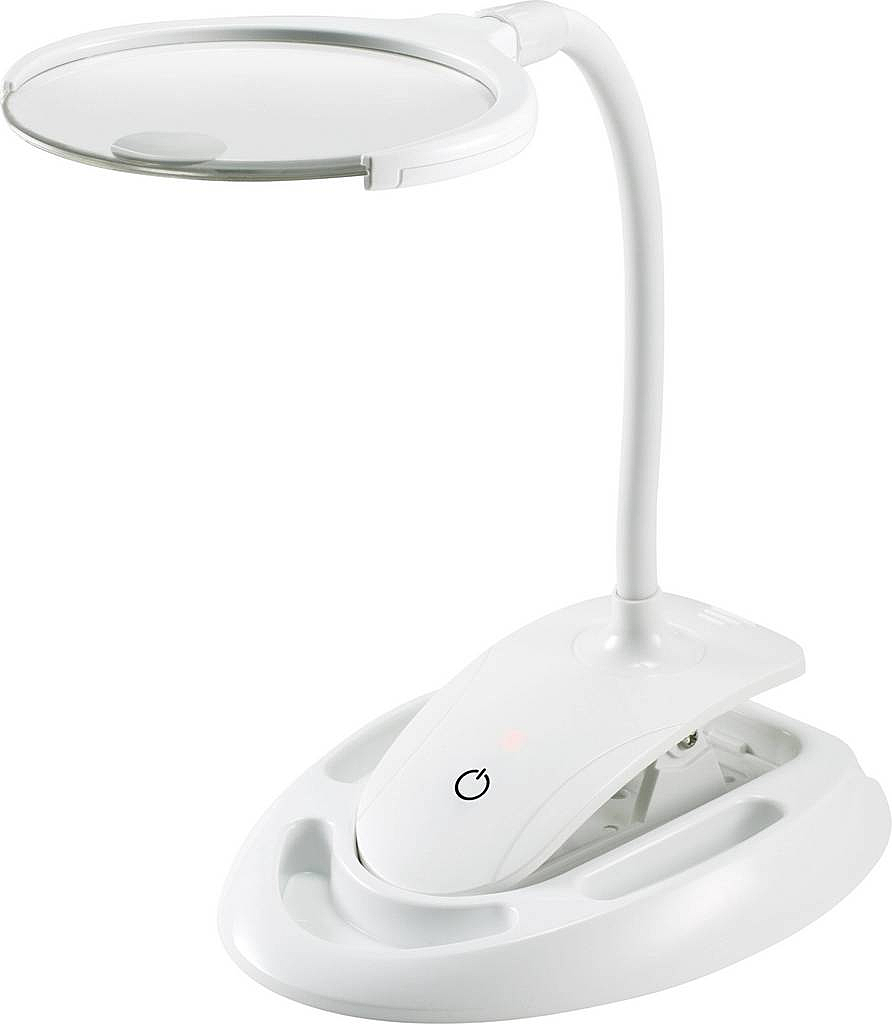 B-Ware Toolcraft Wsl 006 Led Lupenleuchte Mit Tischklemme 60lm 1.75 X 3 X; 110 Mm Lupe