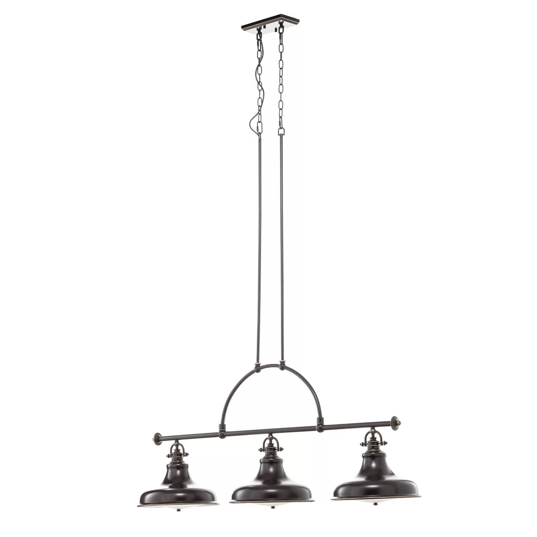 Quoizel Pendellampe Emery Lampe Pendelleuchte Im Industriestil Bronze 3 Flg. B-Ware - 5024005308201