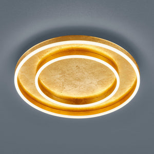 B-Ware Helestra Deckenleuchte Sona LED dimmbar gold Lampe Leuchte Ø60cm warmweiß 6700lm