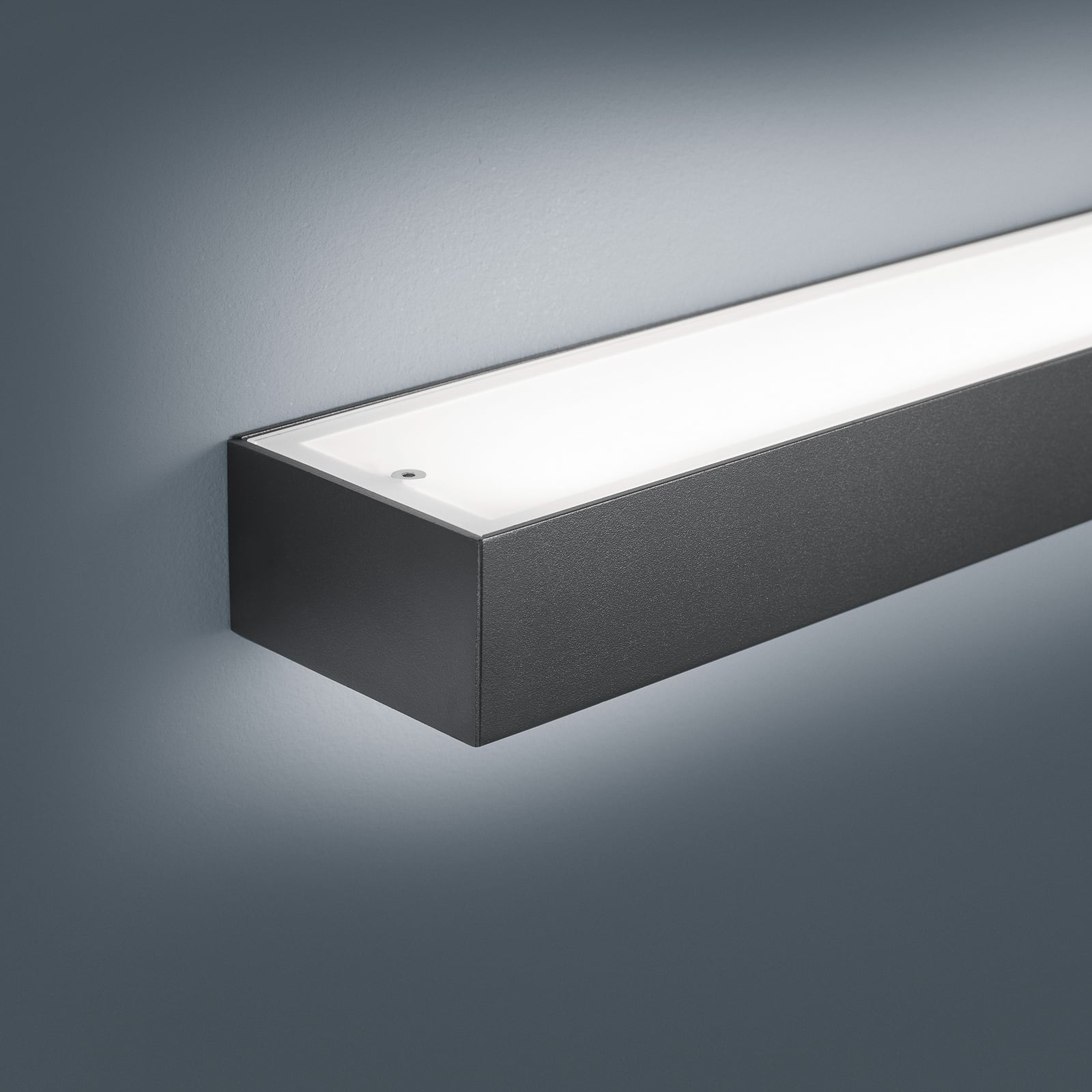 Helestra Wandleuchte Wandlampe Theia LED schwarz matt 60cm IP44 19W 2900K - 4022671113311