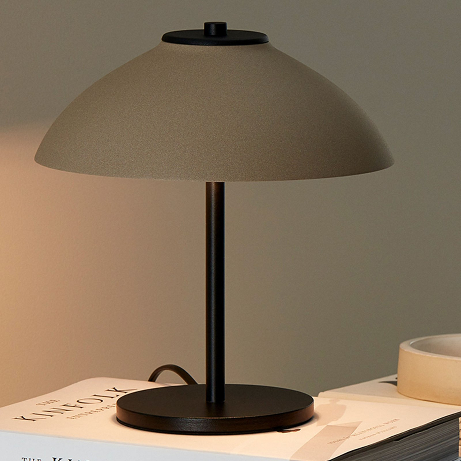 Belid Leuchten Tischleuchte Vali Tischlampe Tischlicht Höhe 25,8cm Schwarz/Beige B-Ware - 7391534079437
