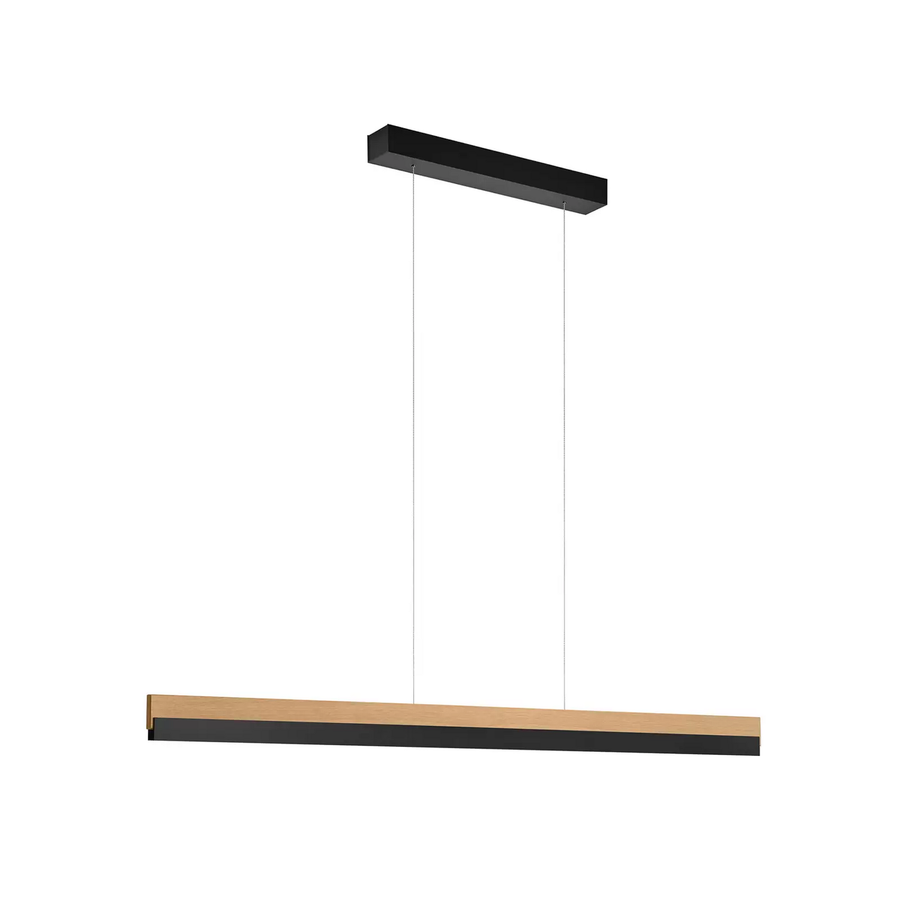 Quitani Led Hängelampe Keijo Schwarz Länge 123 Cm Hängeleuchte Lampe Leuchte B-Ware - 4251911762167