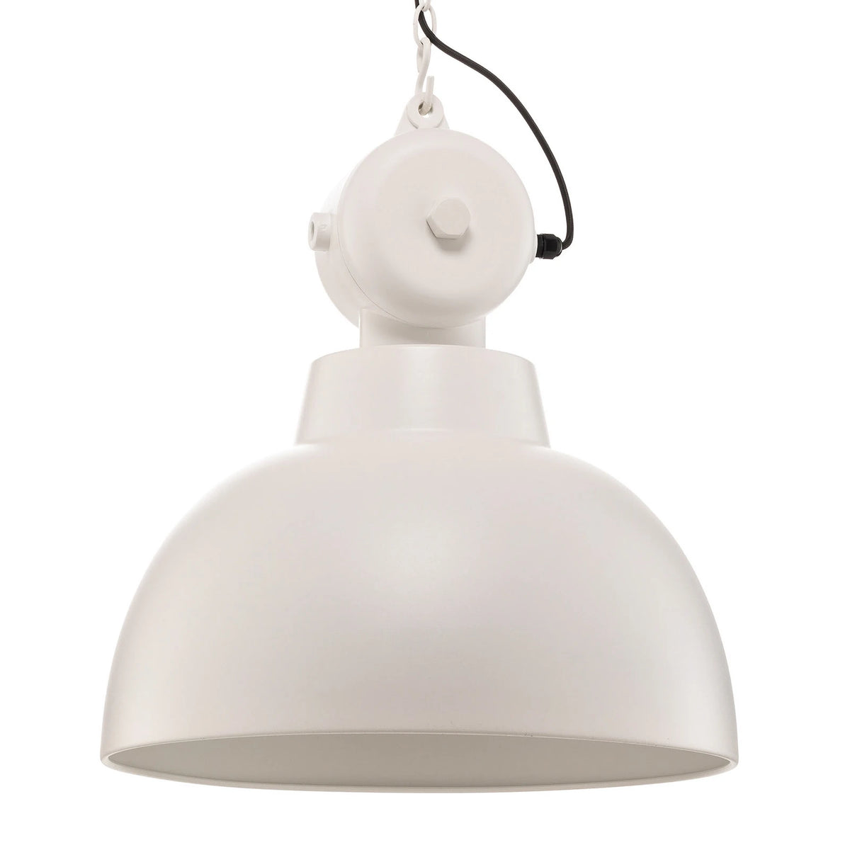 HKliving Hängeleuchte Pendelleuchte Metall weiß matt Factory L Lampe Ø 50 cm792 - 4546001
