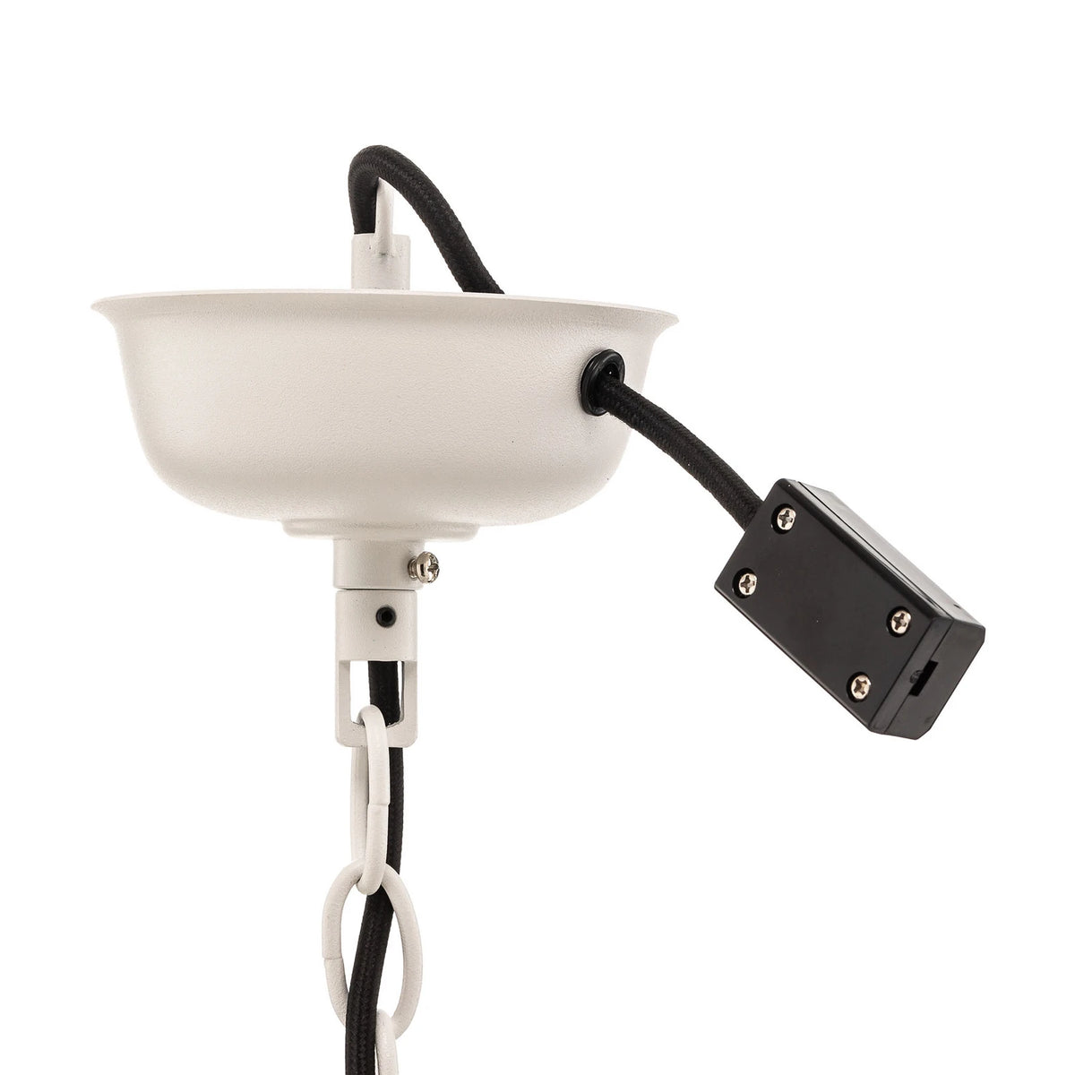 HKliving Hängeleuchte Pendelleuchte Metall weiß matt Factory L Lampe Ø 50 cm792 - 4546001