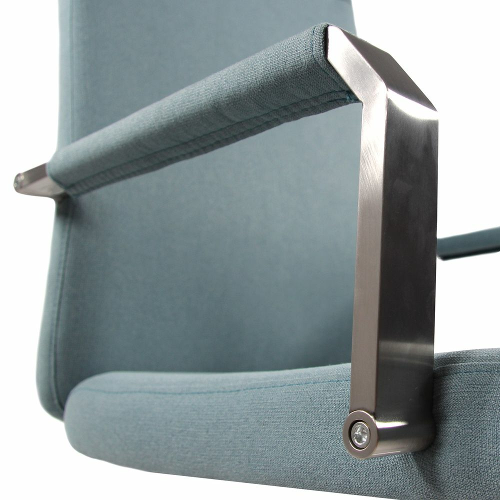 Hjh Office Bürostuhl Drehstuhl Saranto Plus I Stoff Denim Hellblau B-Ware - 4251084675936