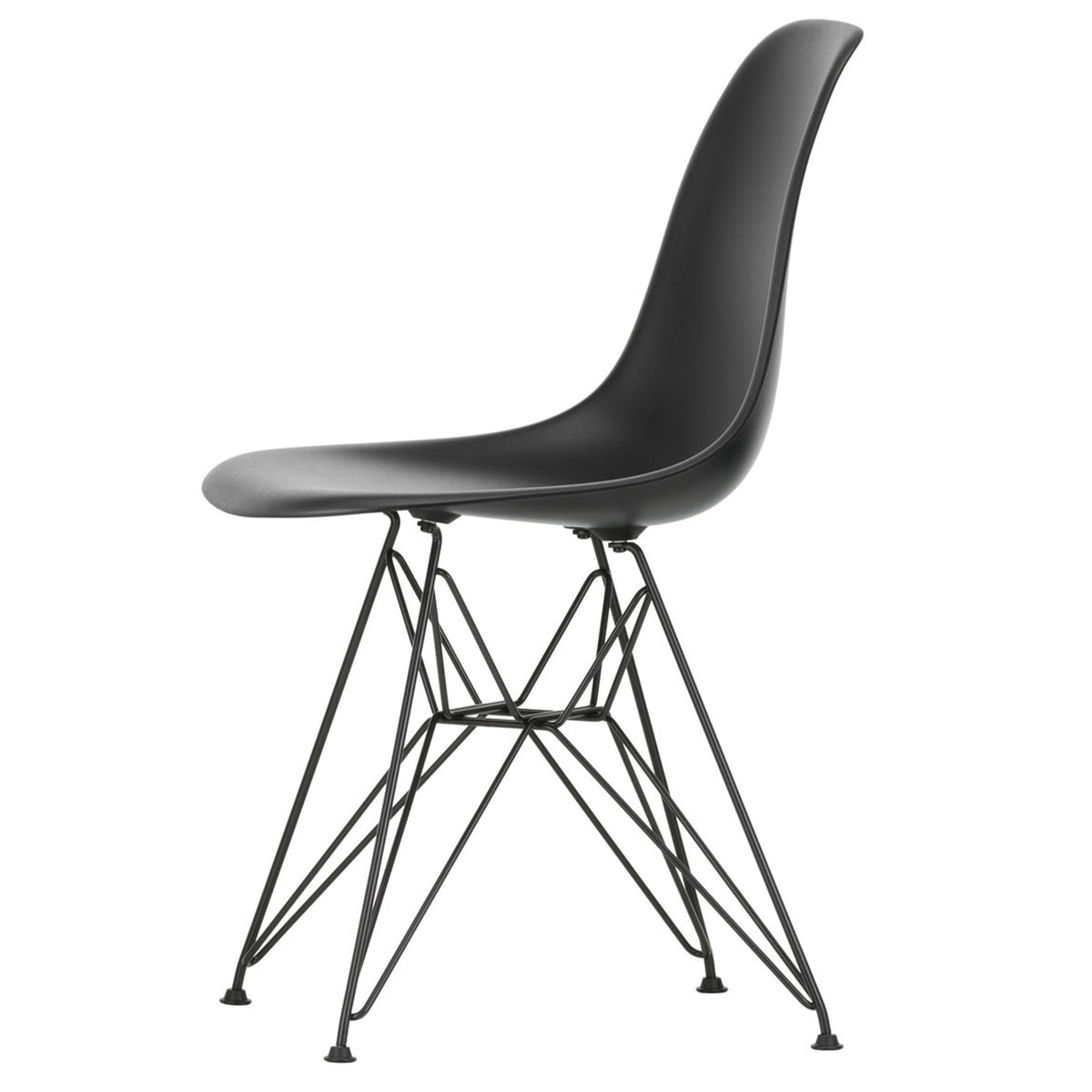 B-Ware Vitra Eames Plastic Side Chair Dsr Re Stuhl Essstuhl Deko Basic Dark Tiefschwarz - 4055737193910