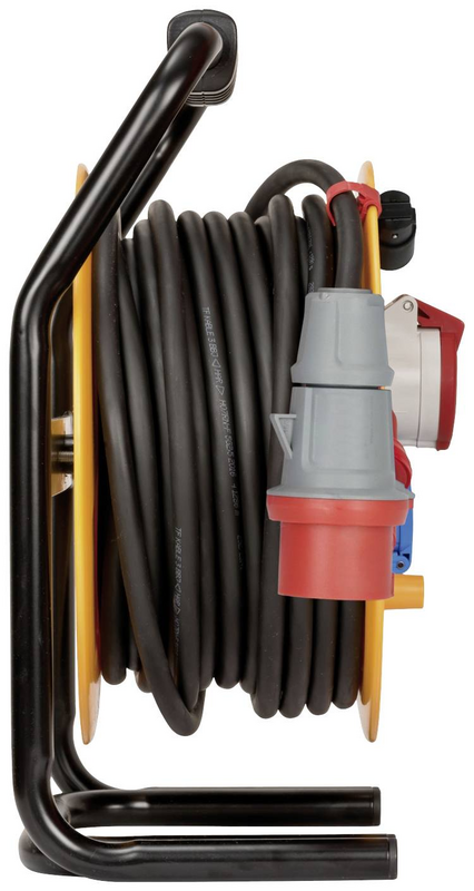 B-Ware Brennenstuhl 1316300 Kabeltrommel 30.00 M Schwarz Cee Stecker 16 A 5polig Kabel
