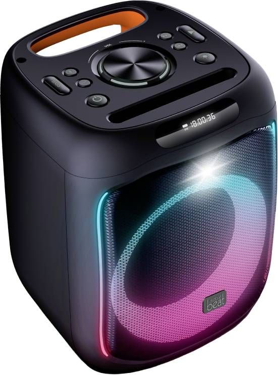 B-Ware Mobile Beat 100 Bt Bluetooth Lautsprecher Party Soundbox Aux Usb 300 W Schwarz
