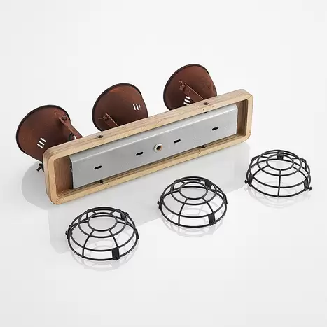 B-Ware Lindby Farovi Deckenspot Deckenlampe Deckenleuchte Spot Gu10 Schwarz Dreiflammig