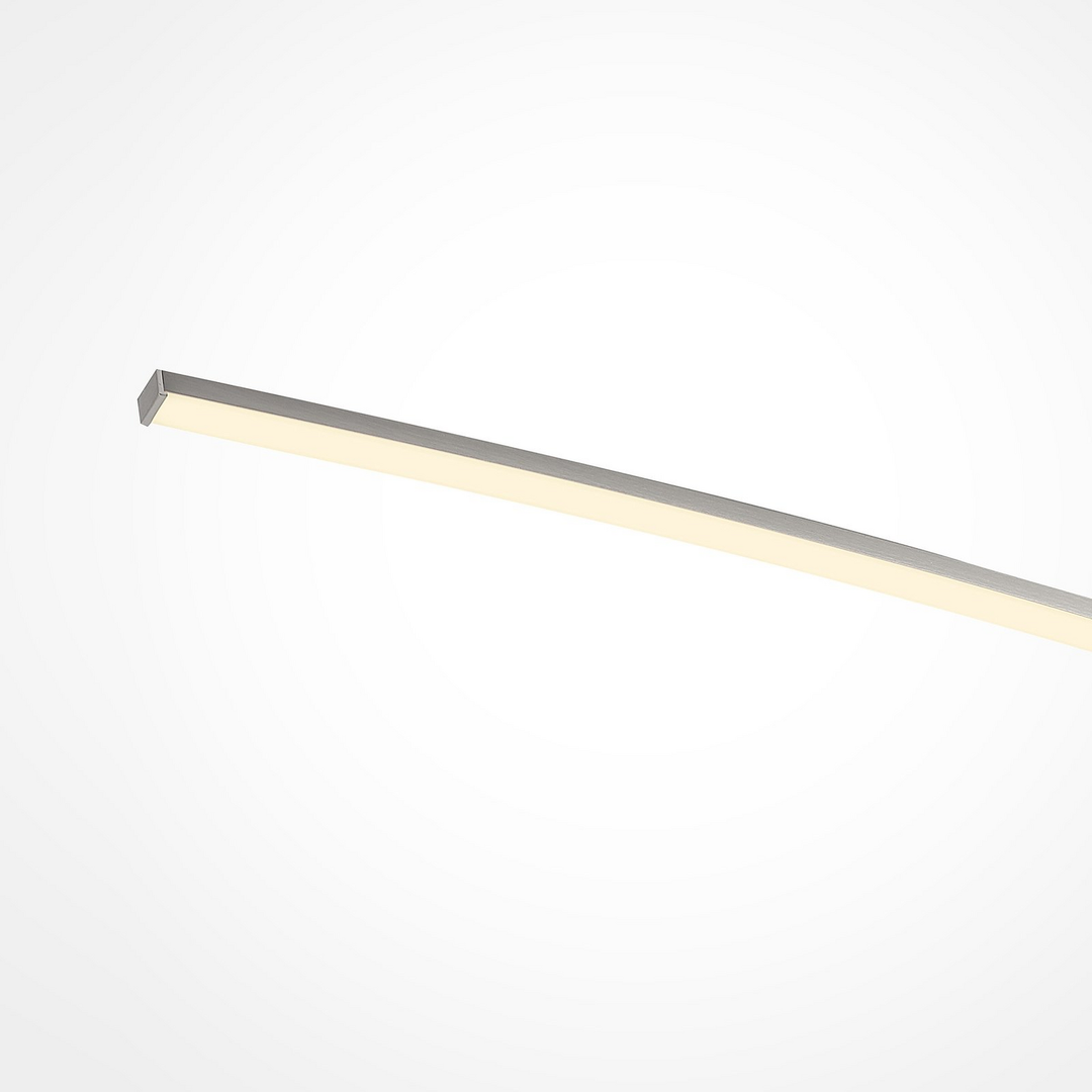 Lindby Phillie LED-Hängeleuchte Hängeleuchte Lampe Leuchte 19 W warmweiß nickel