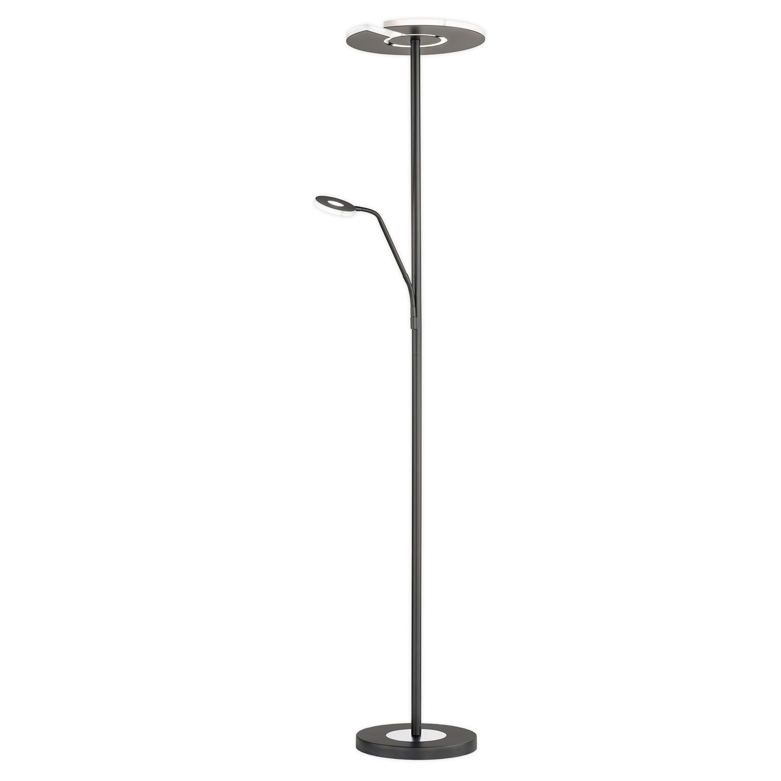 FISCHER & HONSEL Stehleuchte Dent LED dimmbar schwarz matt 180cm Leselicht CCT - 4003694403184