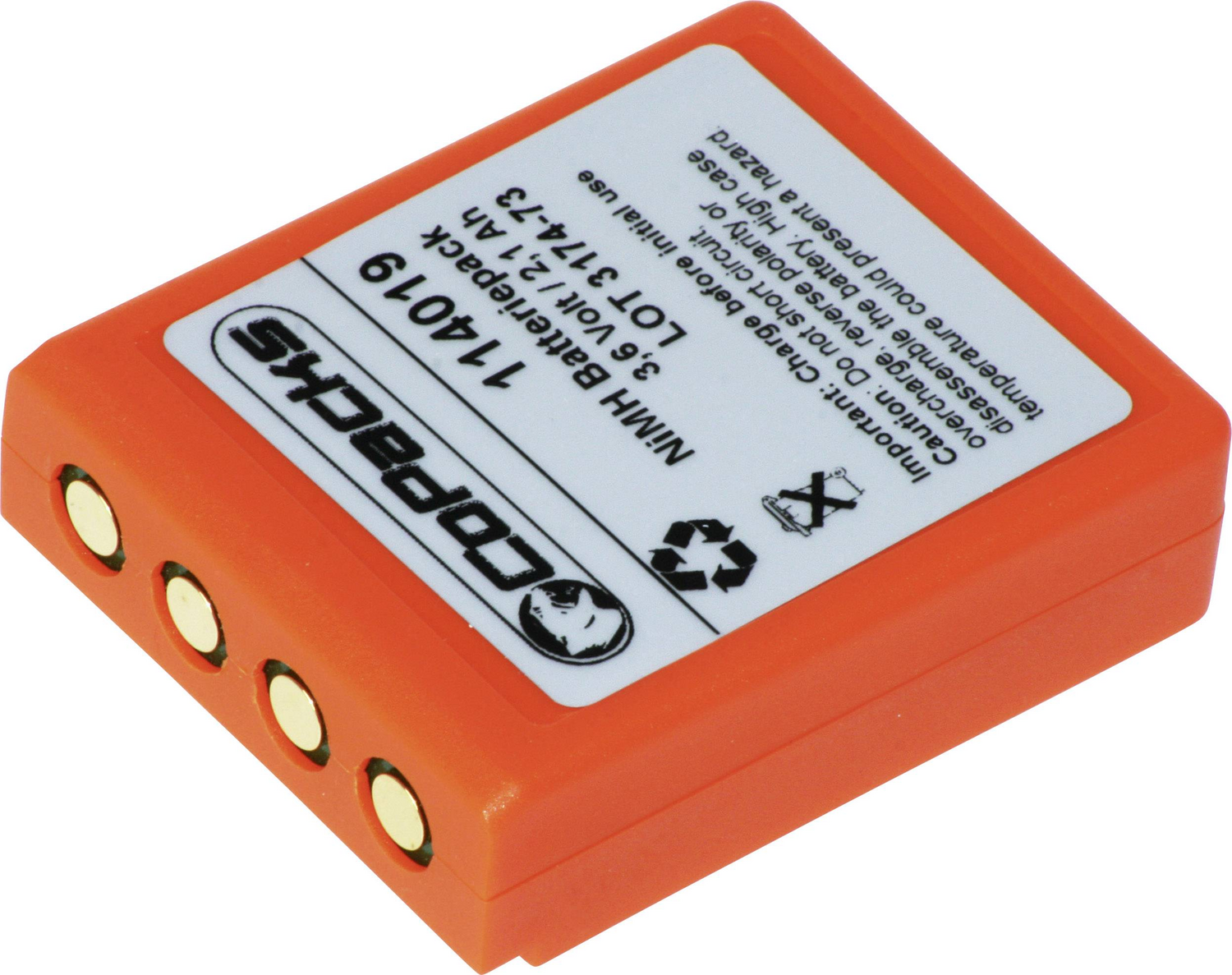 Copacks Kran Fernbedienungs Akku Geräteakku 3.6V 2100mAh 20 STÜCK