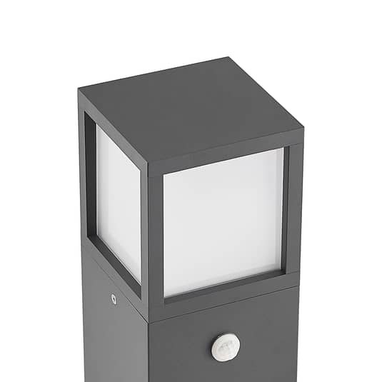 Lucande Dewari Wegeleuchte Sockelleuchte Außenleuchte Lampe E27-Fassung Sensor