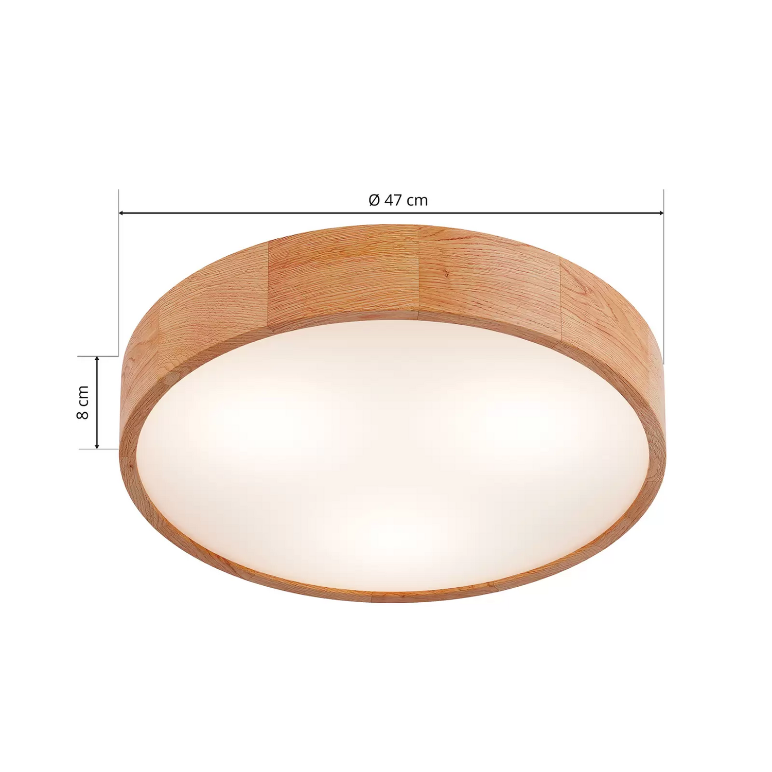 Envostar Kerio Deckenlampe ø 47 Cm Eiche Natur Deckenleuchte Lampe Leuchte Spot B-Ware - 4251911796216