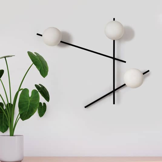 B-Ware Sforzin Wandleuchte Wandleuchte Lampe Leuchte Mikado Beweglich Dreiflammig G9