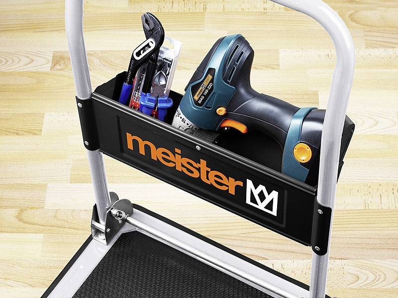 B-Ware Meister Werkzeuge Plattformwagen Klappbar Ablagefach Stahl Traglast Max.:150 Kg