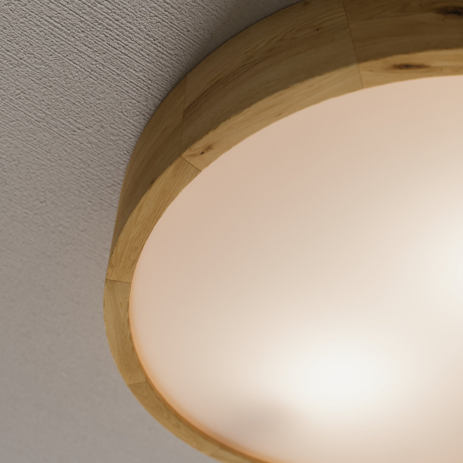 B-Ware Envostar Kerio Deckenlampe ø 37 Cm Eiche Natur Deckenleuchte Lampe Leuchte Spot