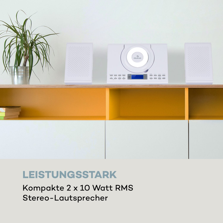 Auna Wallie Microsystem CD-Player Stereoanlagen Musikanlage DEFEKT SIEHE TEXT