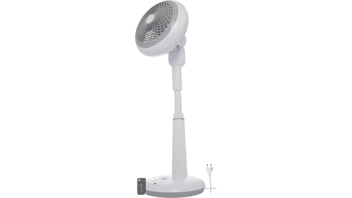 WOOZOO Ohyama Tischventilator Lüfter Ventilator Weiß mit Fernbedienung 35W 270mm