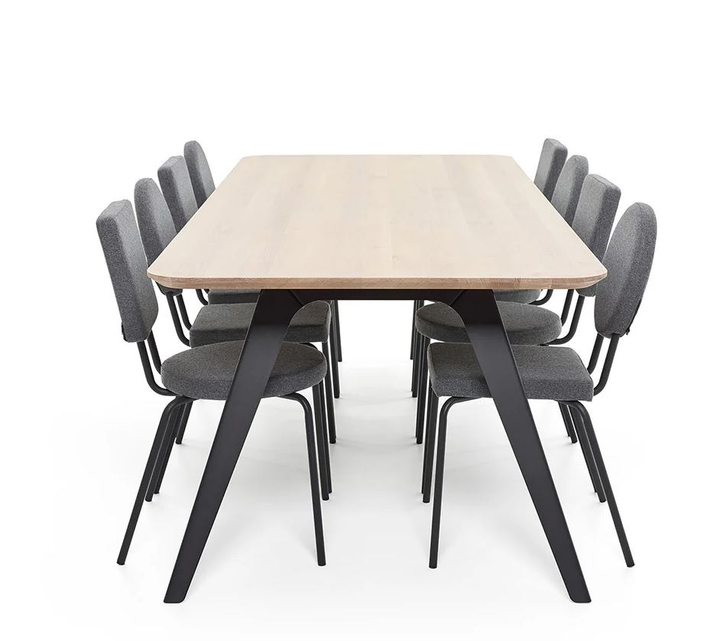 Puik Fold Esstisch Tisch Esszimmertisch 240 x 100 cm Eiche schwarz Küchentisch