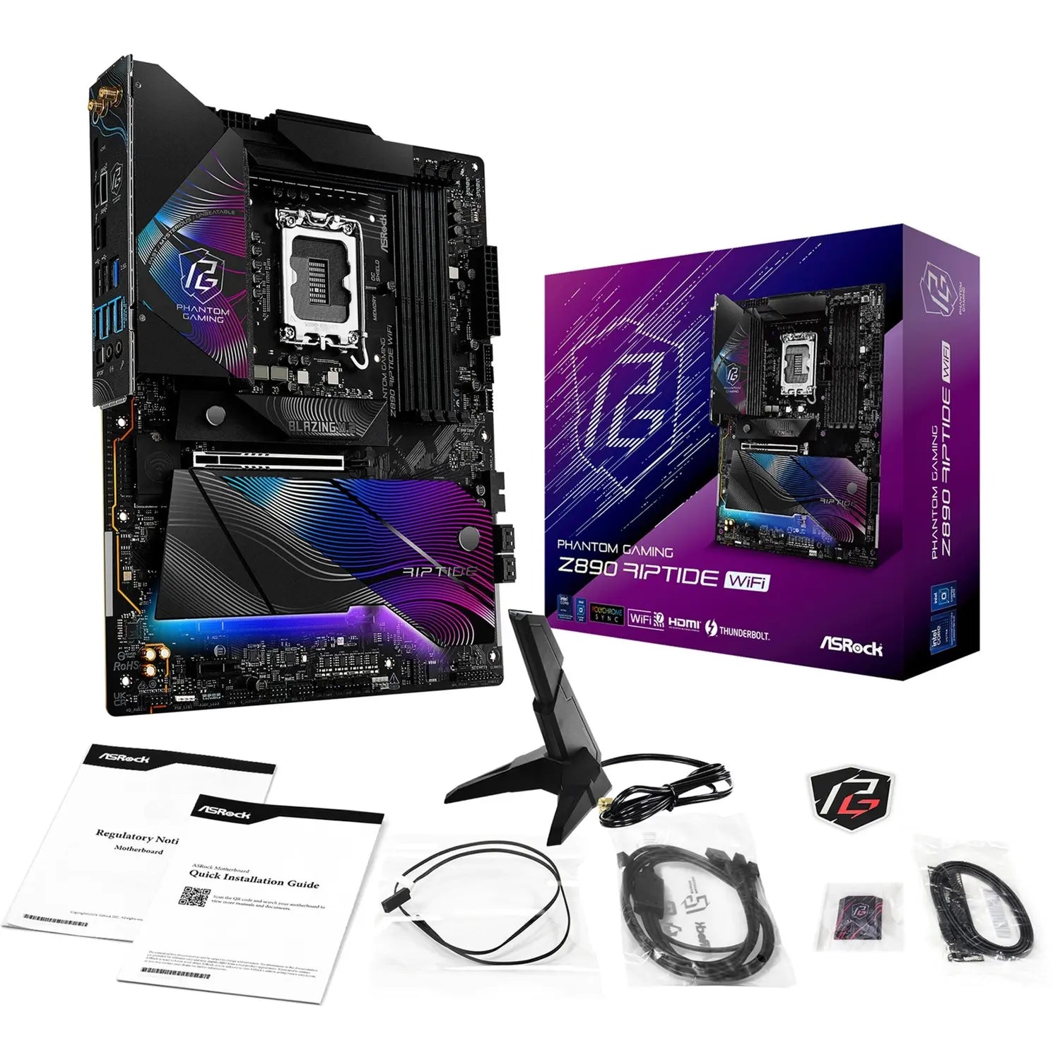 B-Ware As Rock Mainboard Motherboard Atx Intel Gaming Wifi Riptide Phantom Gaming Z890 - 4710483949647