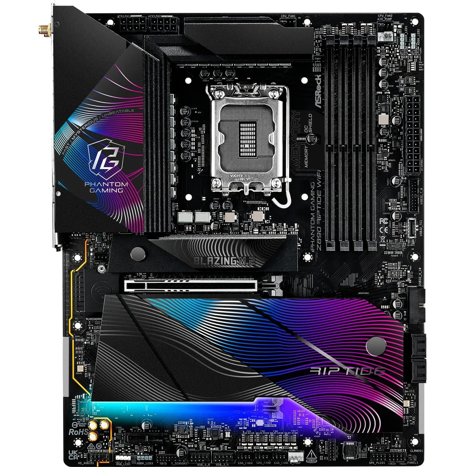 B-Ware As Rock Mainboard Motherboard Atx Intel Gaming Wifi Riptide Phantom Gaming Z890