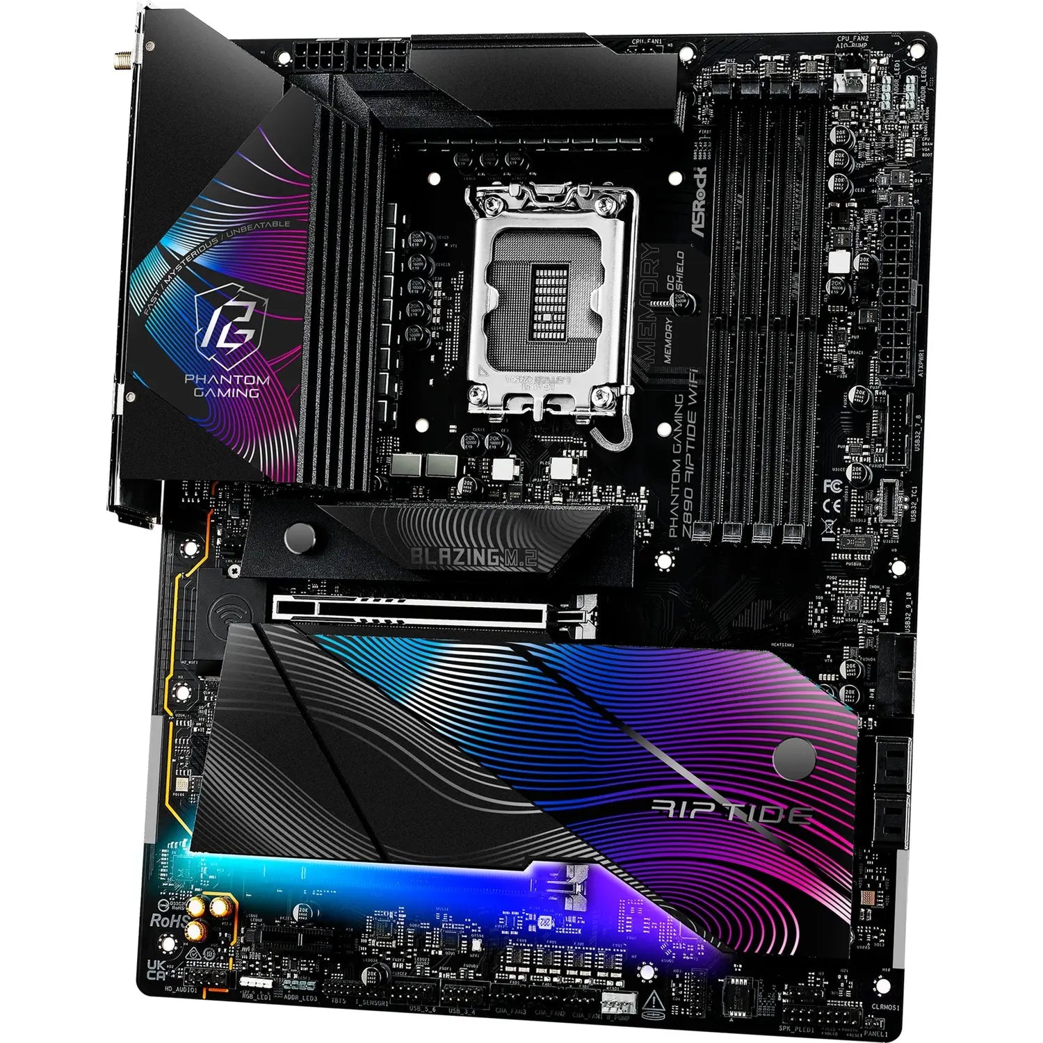 B-Ware As Rock Mainboard Motherboard Atx Intel Gaming Wifi Riptide Phantom Gaming Z890
