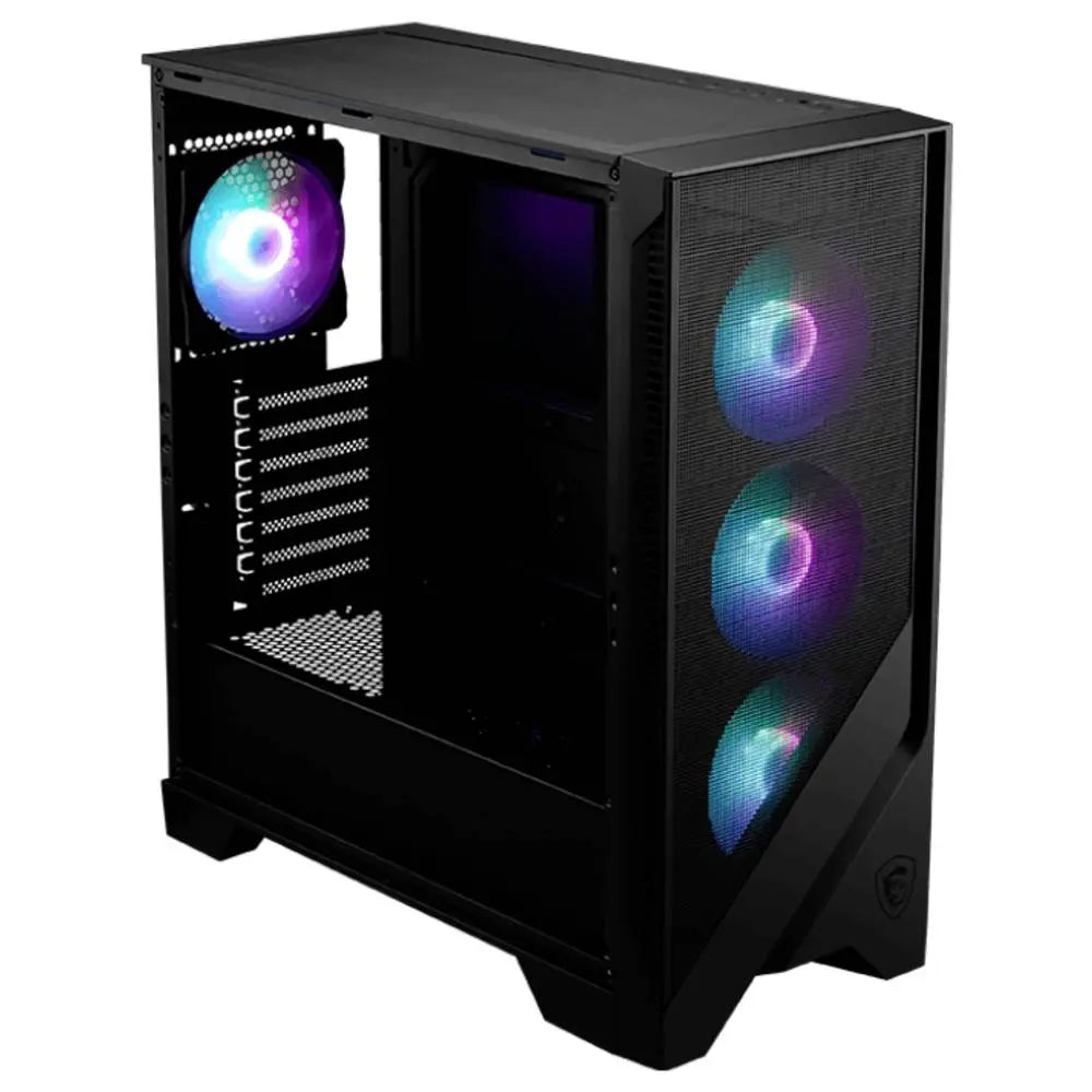 B-Ware Msi Pc Gehäuse Computergehäuse Mag Forge 320 R Midi Tower Schwarz Fenster Rgb - 4711377121552