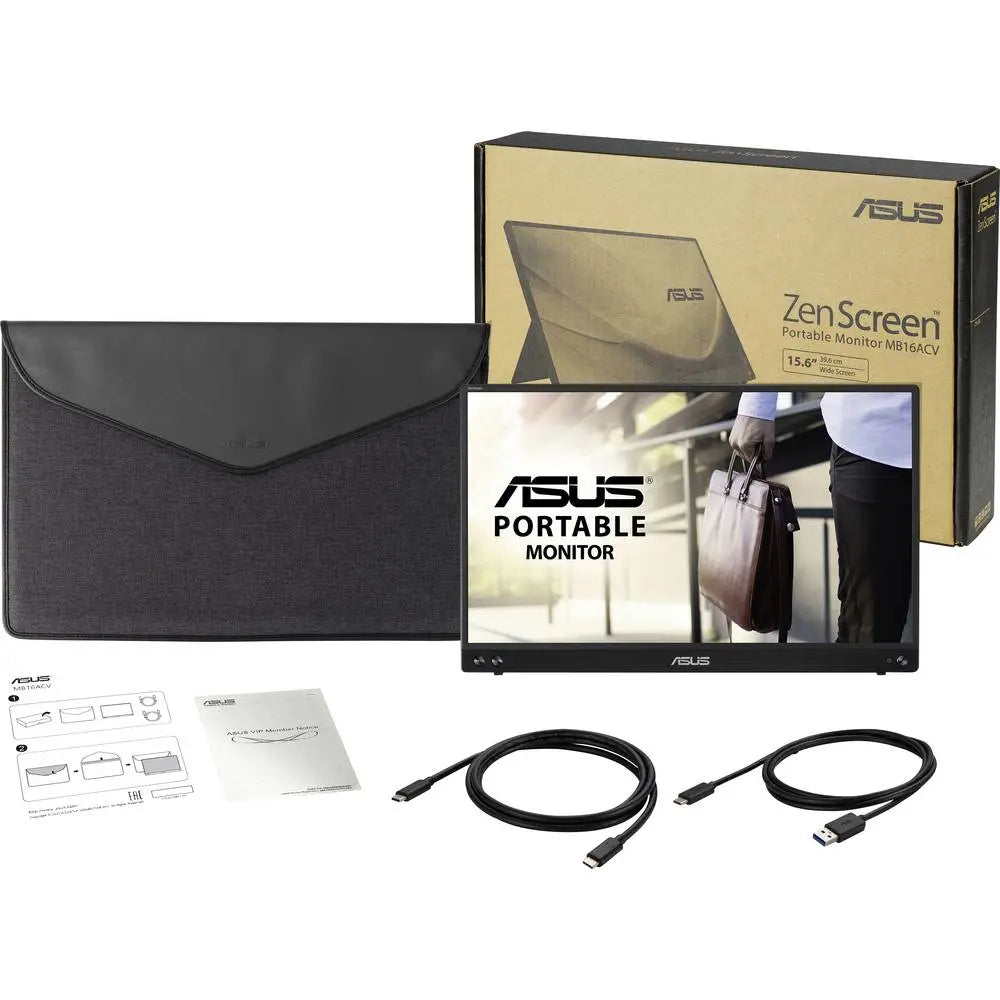 B-Ware Asus Monitor Bildschirm Led Usb C Ips Full Hd 39.6 Cm 15.6 Zoll Schwarz - 4718017949040
