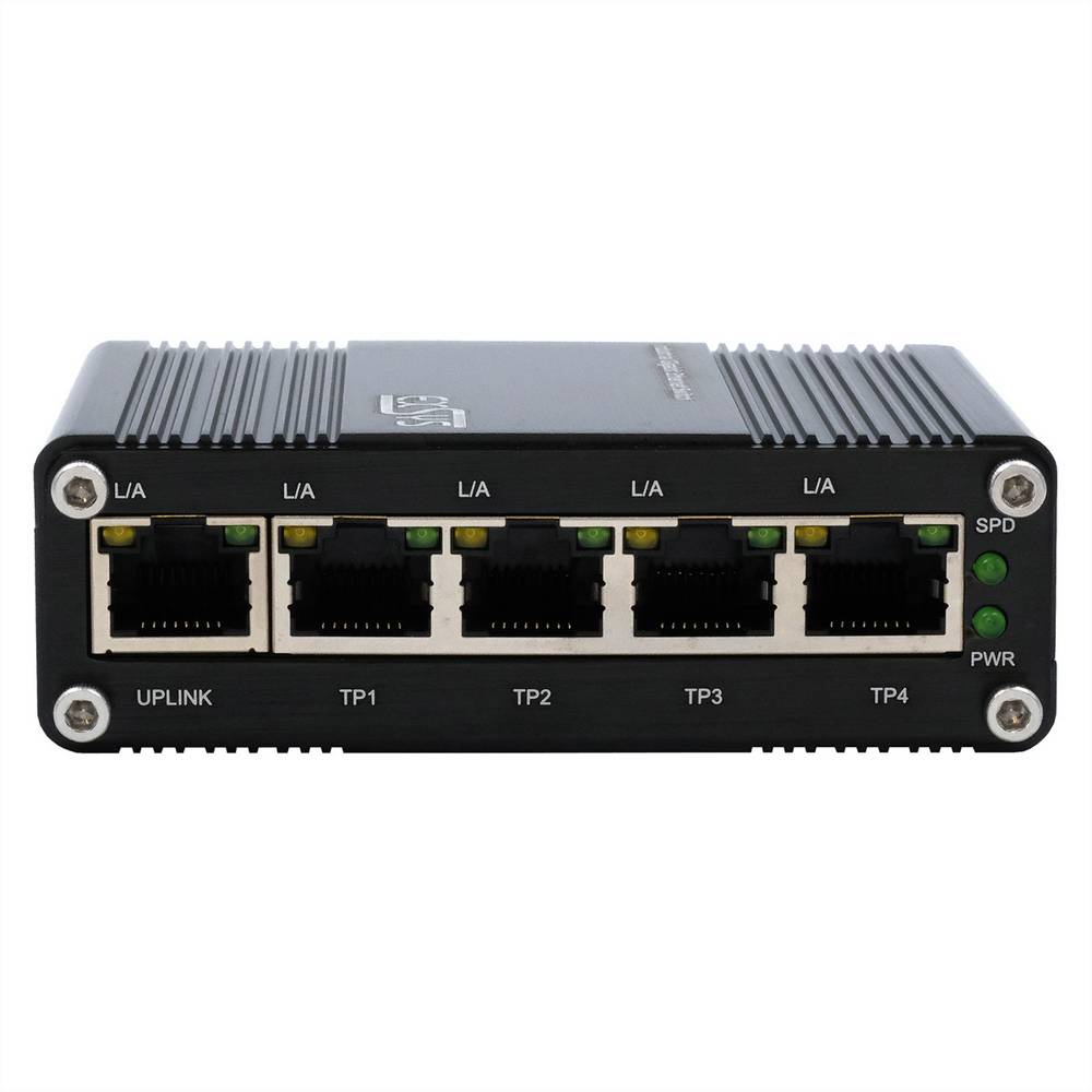 EXSYS Netzwerk Switch Verteiler Ethernet Switch Gigabit Industrie 6 STÜCK - 4718359620201