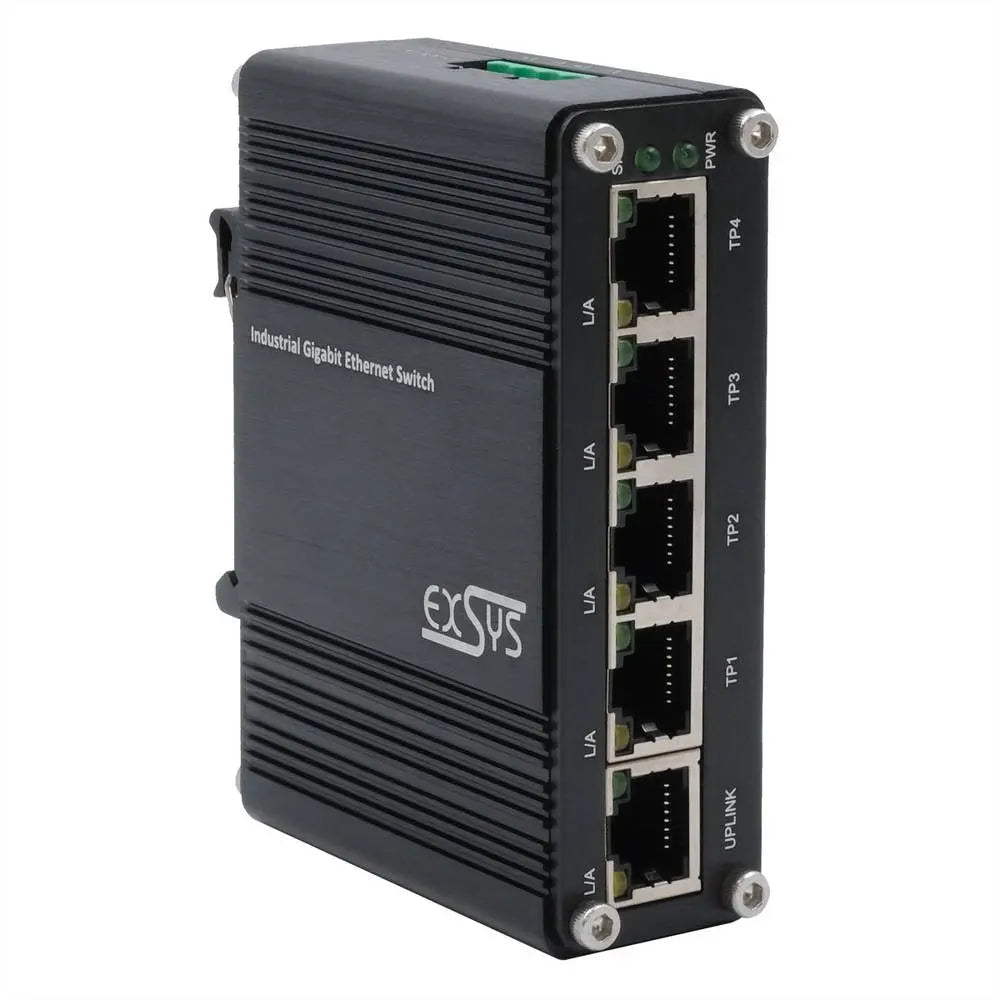 B-Ware Exsys Netzwerk Switch Verteiler Ethernet Switch Gigabit Industrie 6 Stück - 4718359620201