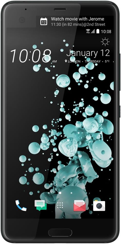 HTC U Ultra Smartphone Handy 64 GB Brilliant Black Dual Display SIEHE TEXT - 4718487701803