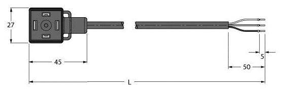 Turck 6606669 Sensor-/Aktor-Anschlussleitung Sensorleitung 10m Polzahl: 3 1 St.