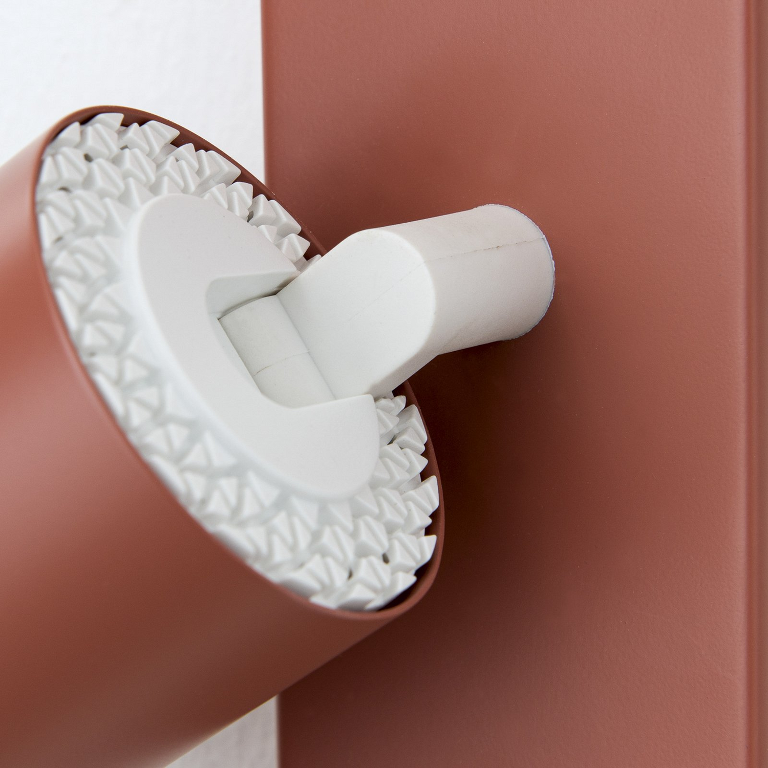 Spot de plafond Penn, rouge corail, 60 cm de long, acier et aluminium, luminaire, qualité B