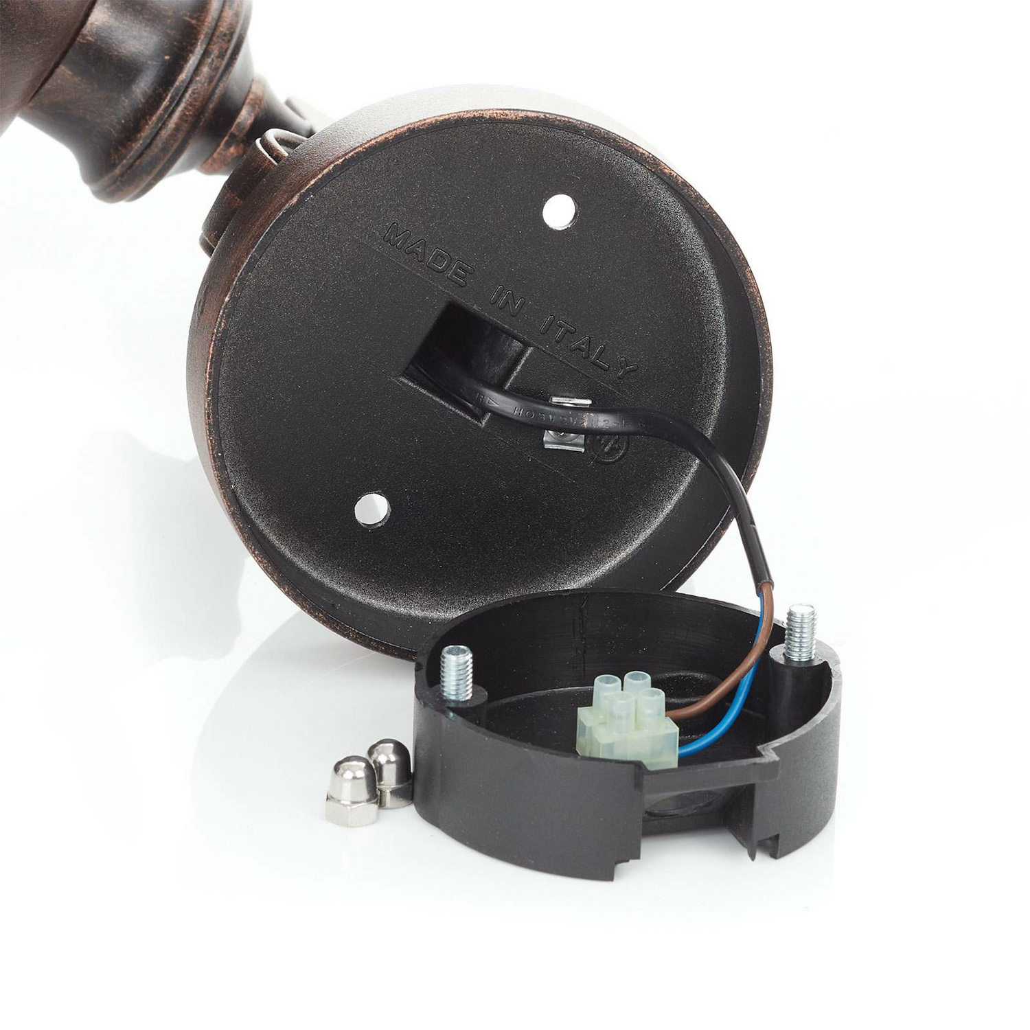 B-Ware Orion Außenwandleuchte Mariella Wandleuchte Wandleuchte Lampe E27 Schwarz Kupfer