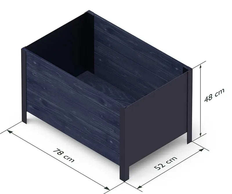 B-Ware Upyard Holz Hochbeet Pflanzkasten Garten Beet Terrasse Blumenkasten 52x78x48cm