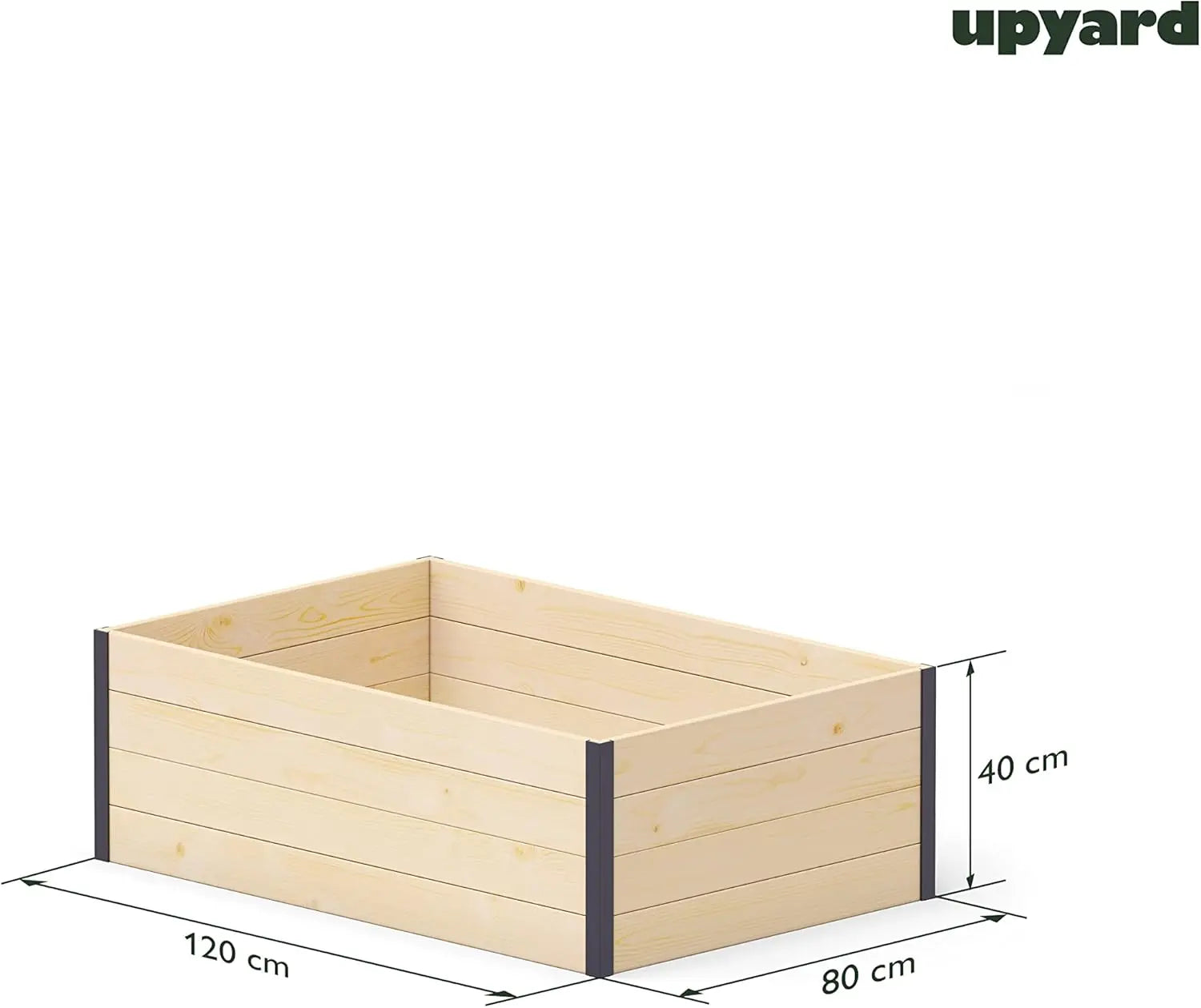Upyard Garden Box Hochbeet Pflanzkasten Terrasse Garten 120x80x40 Naturholz B-Ware - 4752196001854