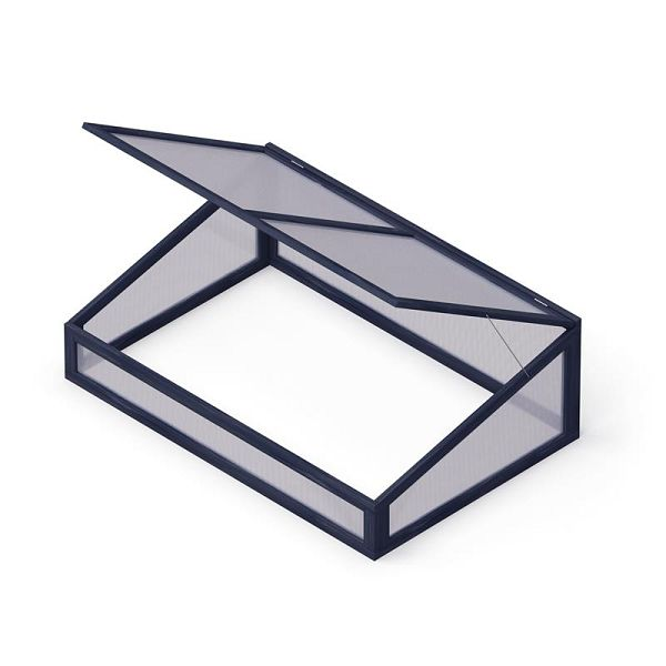 Upyard Frühbeet Aufsatz Pflanzenabdeckung Gewächshaus 120 X 80 Cm Schwarz  B-Ware - 4752196002219