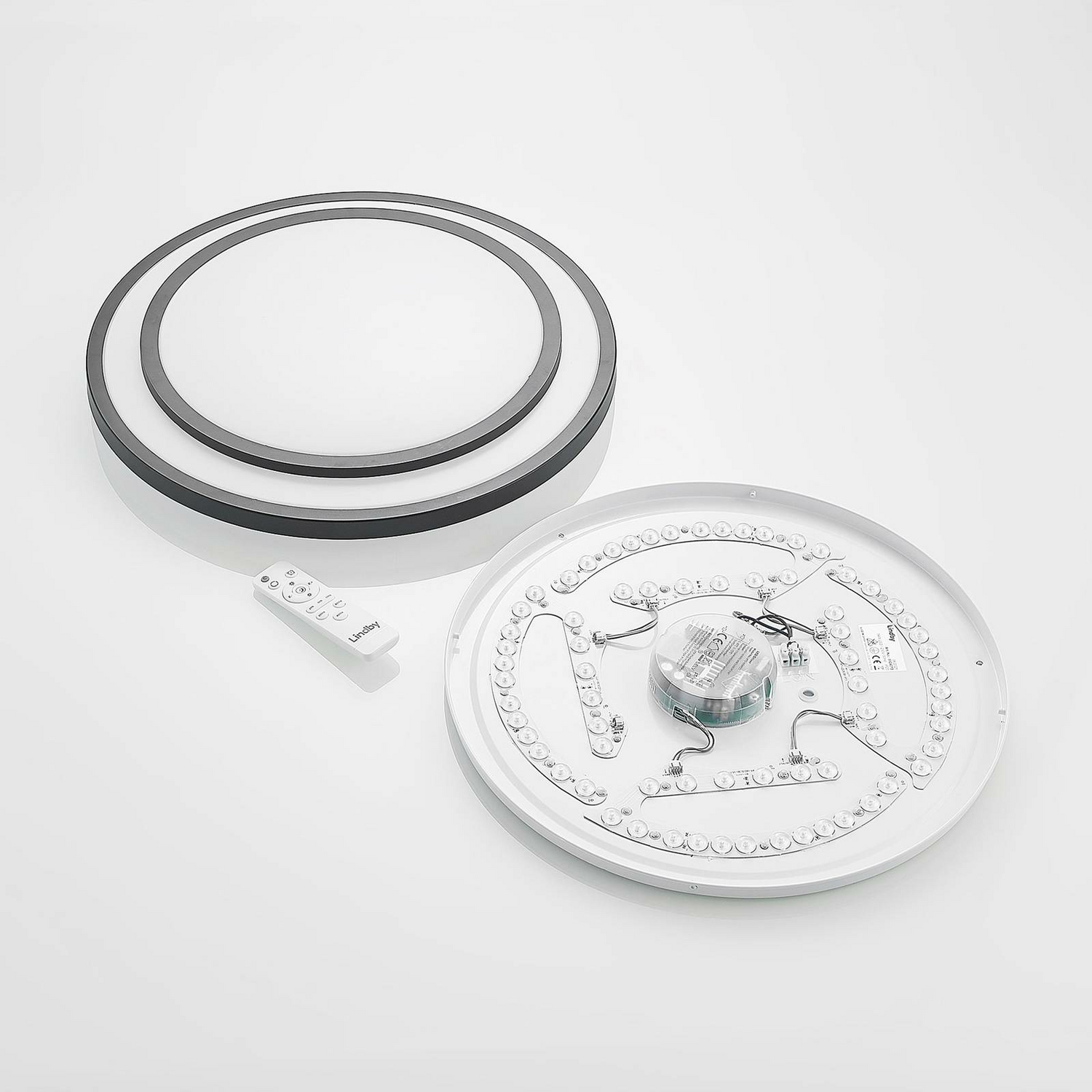 Plafonnier LED Lindby Essina de qualité B, spot de plafond, lampe, éclairage, température de couleur variable 225